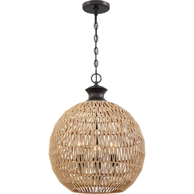 Casablanca 3-Light Pendant in Palladian Bronze