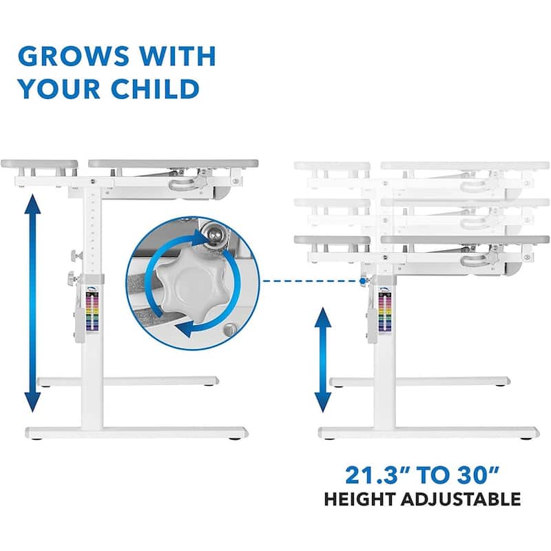 Mount-It! Height Adjustable Kid's Desk for Children K-12