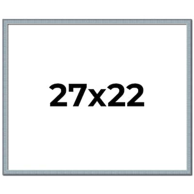 27x22 Frame Rustic Sky Blue Solid Wood Picture Frame | 0.75 Inch