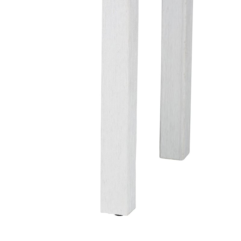 Gale Natural Grasscloth Console Table - Two-Tier Entryway Table with Open Shelf, Modern Coastal Accent Table