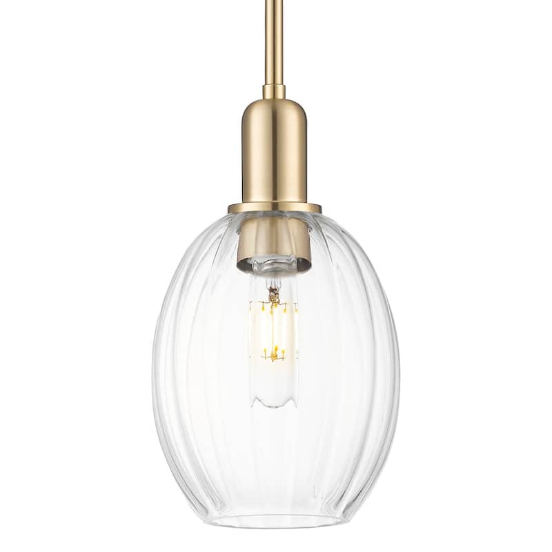 Innovations Lighting 716-1S-G459-6CL Preston 6" Wide Mini Pendant with - Champagne Bronze