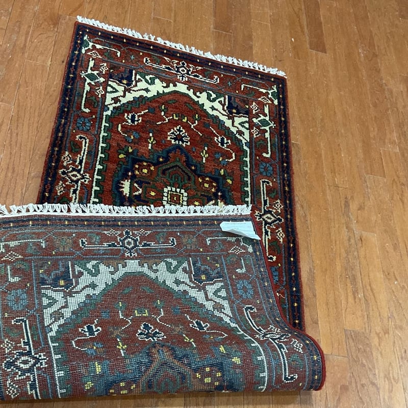 Handmade One-of-a-Kind Heriz Wool Oriental Rug 2'6 x 6'1 - 2.6 x 6.1