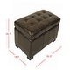 preview thumbnail 16 of 16, SAFAVIEH Manhattan Storage Tufted Ottoman Bench