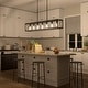 preview thumbnail 23 of 50, Kiro 7-light Farmhouse 48In Linear Chandelier Rectangle Dining Lights with UL - 48'' W x 7.78'' D x 11'' H