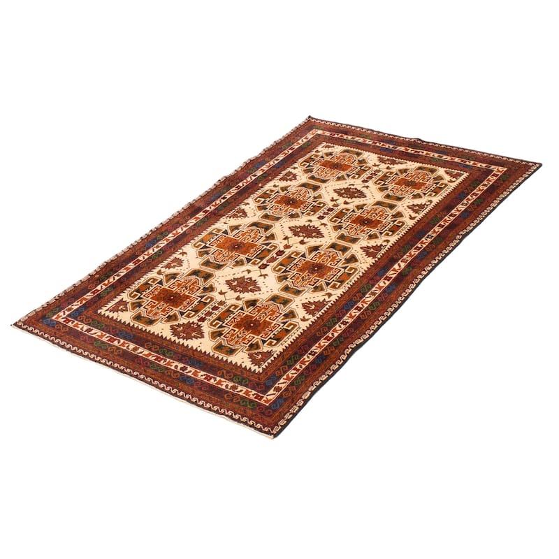 Teimani Cream Rug 3'11" x 6'3" - 3'11 x 6'3