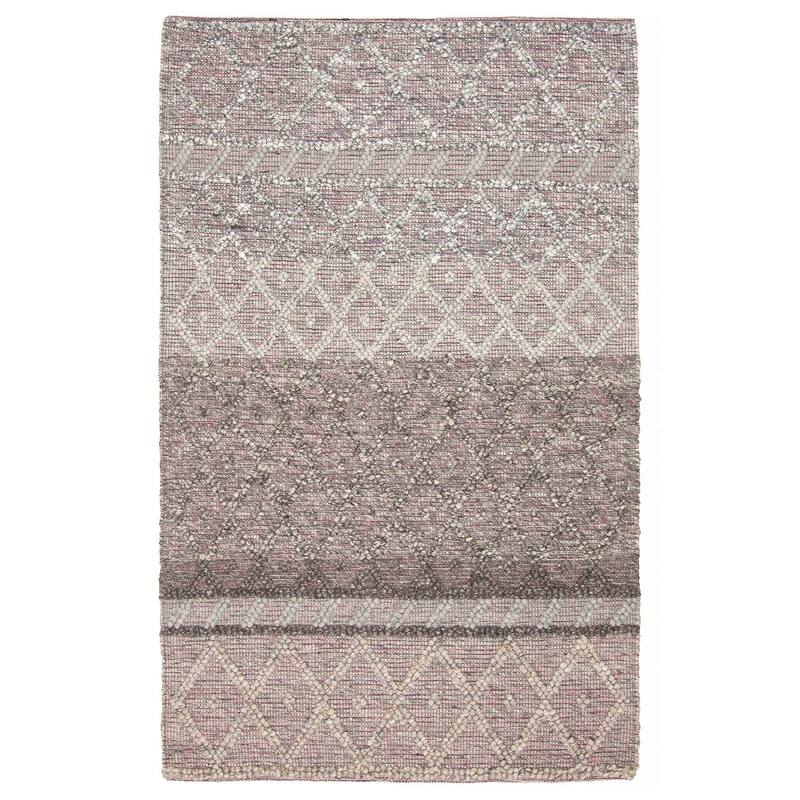 ECARPETGALLERY Braid weave Sienna Grey Wool Rug - 5'1 x 8'2 - Grey - 5'1 x 8'2
