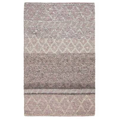 ECARPETGALLERY Braid weave Sienna Grey Wool Rug - 5'1 x 8'2