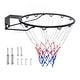 preview thumbnail 1 of 9, Black Heavy-Duty Wall Door Mounted Basketball Hoop with Net and Double Spring Suitable for Indoor or Outdoor Play