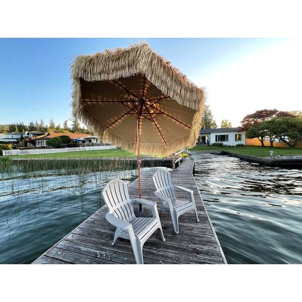 9 ft palapa patio umbrella GDY 32 LED Hula Thatched Tiki Umbrella, Hawaiian Style Beach Umbrellas without Center Light for Patio Garden Beach Pool Backyard : Patio, Lawn & Garden Turn up the island sounds and stay protected from the sun with this high quality DestinationGear Palapa Tiki Whiskey 9