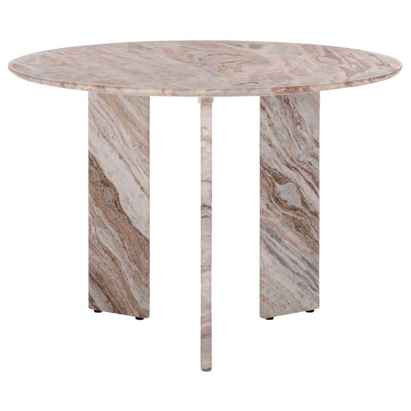 SAFAVIEH Couture Bindi 3-Leg Marble Dining Table - 42"W x 42"D x 30"H