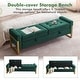 preview thumbnail 76 of 79, 66" Storage Bench King Size End of Bed with Double Lids and Gold Legs