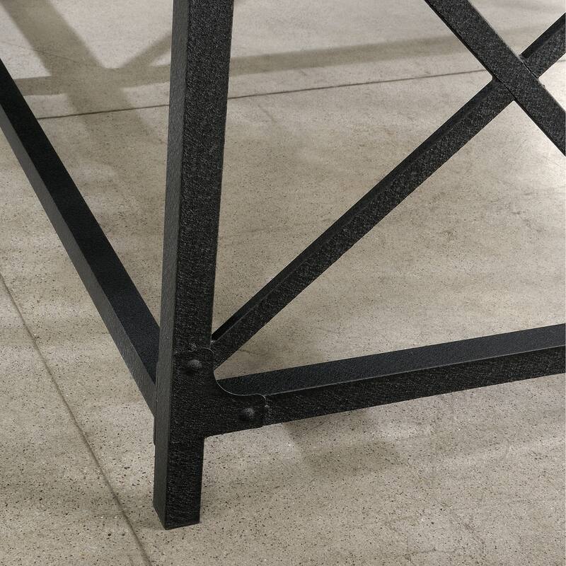 Wood Desk Return 36" with Expanded Workspace, Brown