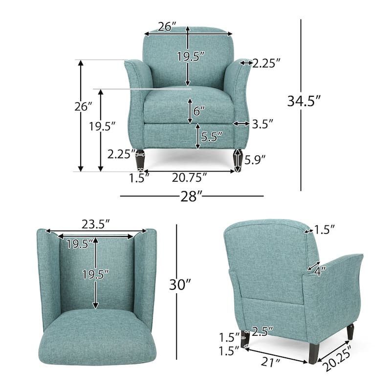 Swainson Traditional Tweed Armchair by Christopher Knight Home