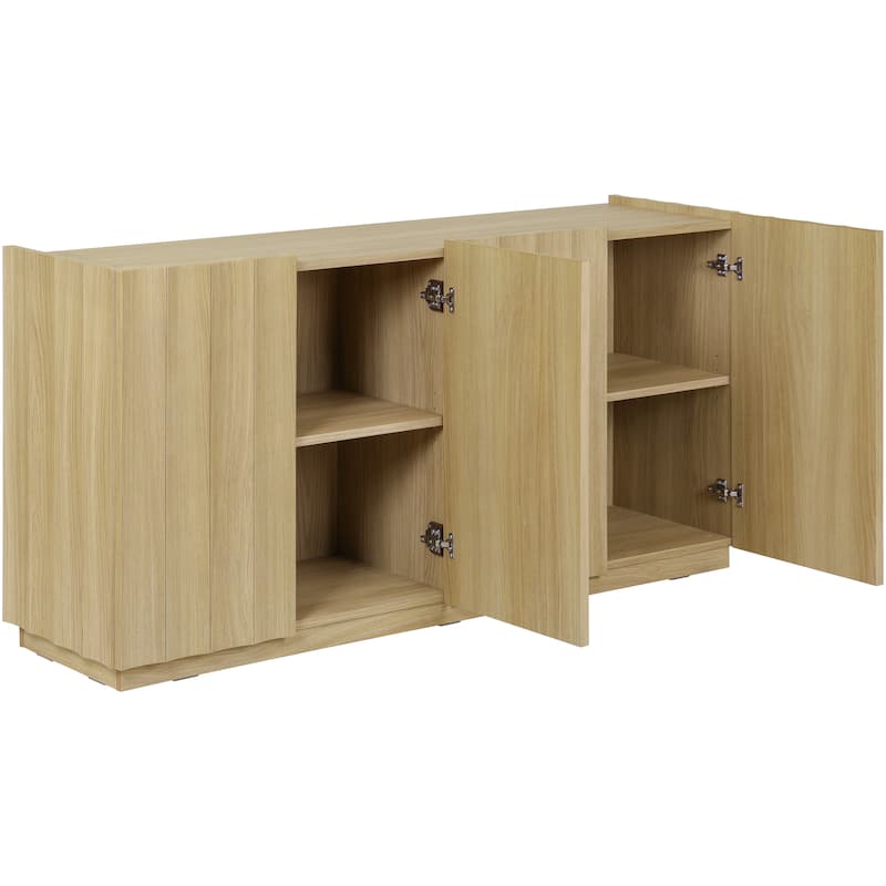 SAFAVIEH Home Bloom Scalloped 2-Door Sideboard / Media Stand - 64"W x 16"D x 32"H