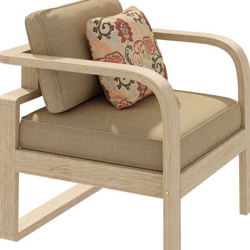 Corvus Annette 3-piece Outdoor Conversation Set with Sunbrella Cushions and Pillows