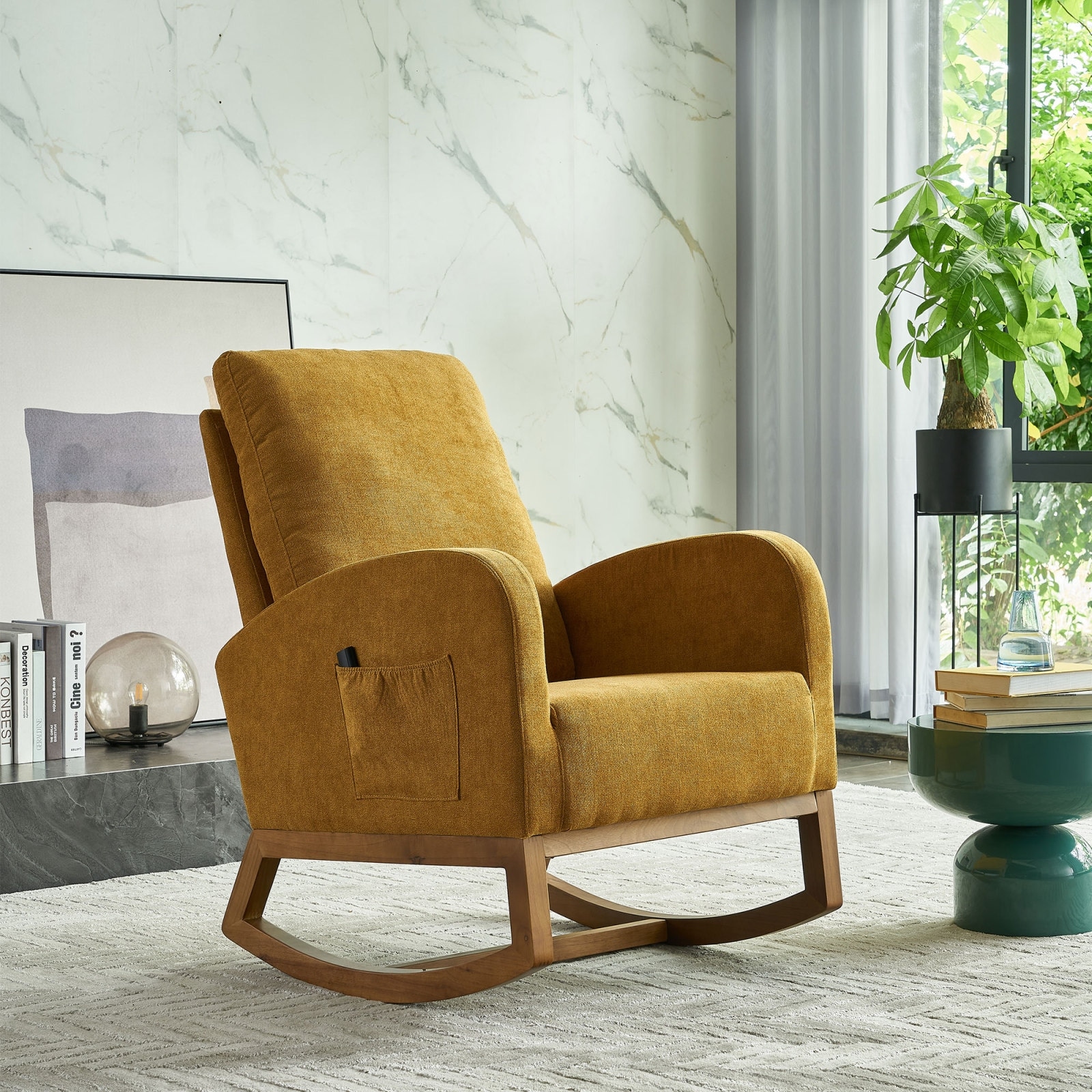 Solid Upholstered Rocking Chair 27.17