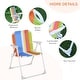 preview thumbnail 29 of 31, Outsunny Kids Folding Picnic Table and Chair Set with Removable & Adjustable Umbrella