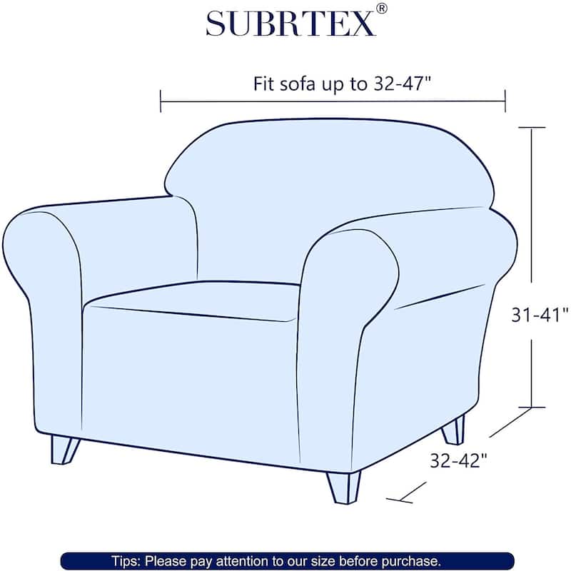Subrtex Stretch Armchair Slipcover 1 Piece Spandex Furniture Protector