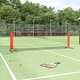 preview thumbnail 1 of 19, vidaXL Portable Tennis Net Pickleball Volleyball Net Black and Red Polyester 118.1"x39.4"x34.3"