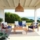 preview thumbnail 4 of 61, SAFAVIEH Outdoor Montez 4-Piece Conversation Patio Set with Accent Pillows