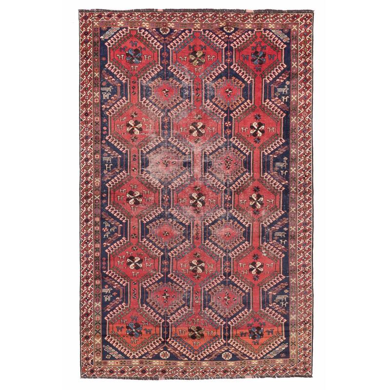 ECARPETGALLERY Hand-knotted Konya Anatolian Red Wool Rug - 6'0 x 9'7
