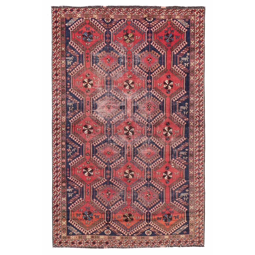 ECARPETGALLERY Hand-knotted Konya Anatolian Red Wool Rug - 6'0 x 9'7