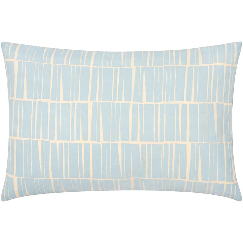 Artistic Weavers Ilayda Abstract Stripe Modern Throw Pillow - 13"H x 20"W - Down - Light Blue