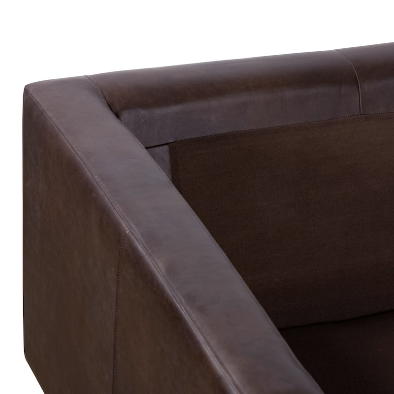 Poly & Bark Napa Lounge Chair (Set of 2) - Full Grain Genuine Italian Leather