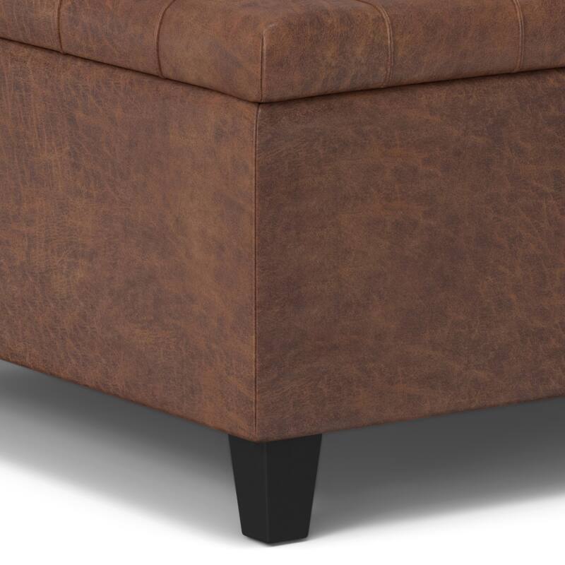 WYNDENHALL Elliot 30 inch Wide Transitional Square Table Ottoman