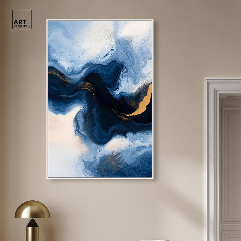 Blue Deep II Canvas by Art Remedy