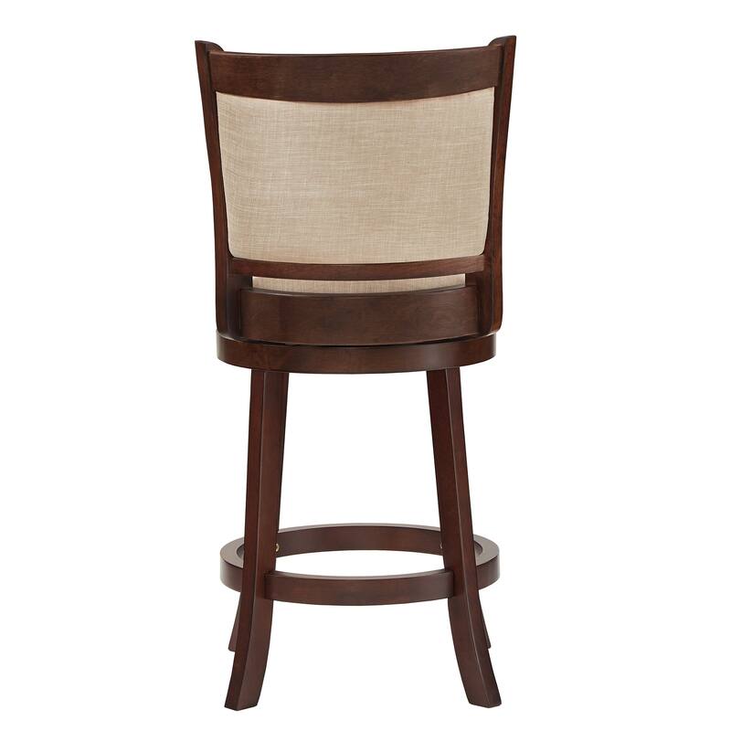 Verona Panel Back Swivel Counter Height Stool by iNSPIRE Q Classic