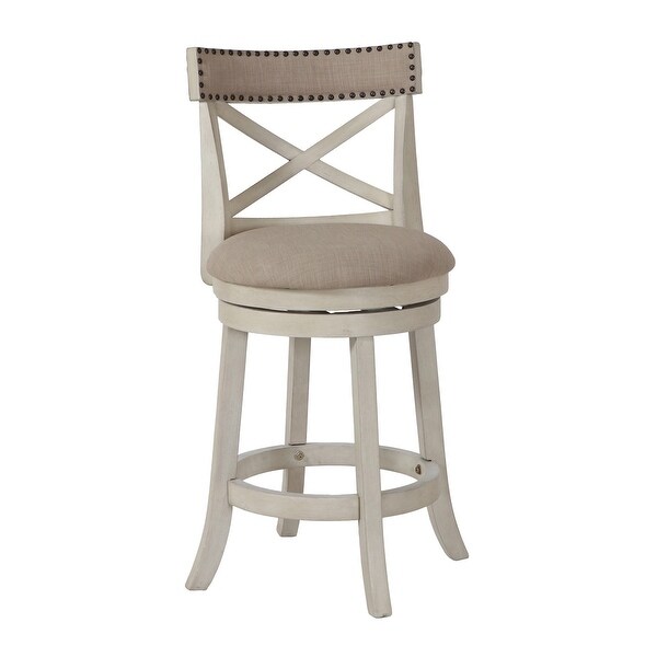 Shop Curved X Shaped Back Swivel Counter Stool with Fabric ... (600 x 600 Pixel)