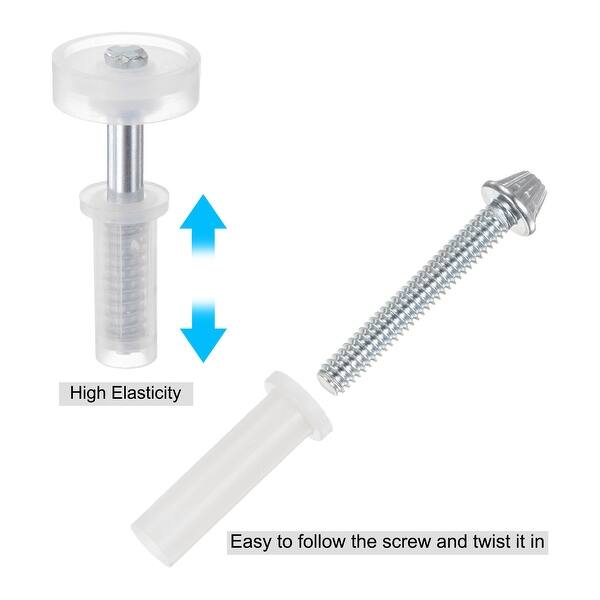 16-Piece Bi-Fold Door Hardware Repair Kit – Top & Bottom Pivots, Guide Wheel, Spring & Pin For Closet And Folding Doors