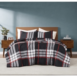 Truly Soft Danbury Plaid 3 Piece Comforter Set