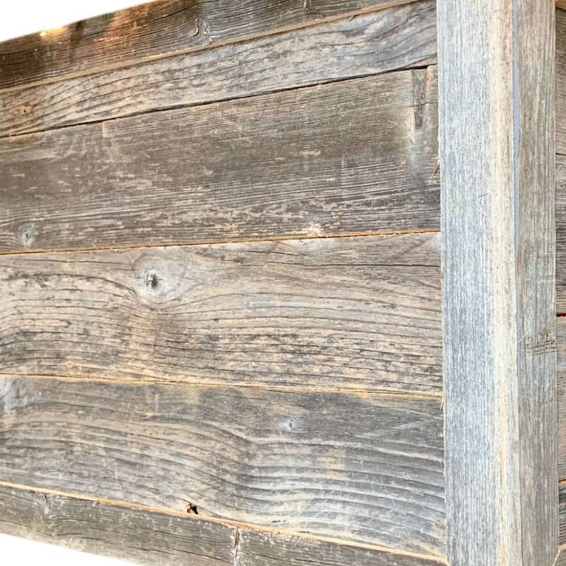 HomeRoots 23" Natural Weathered Gray Plank Christmas Tree Collar - 22.5' X '14.5' X '0.5