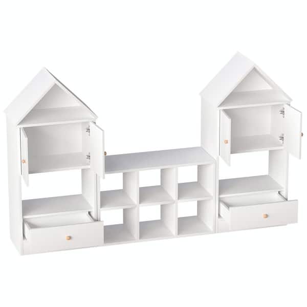 Kids House-Shaped Storage Organizer - Versatile Bookshelf and Toy Storage - Perfect for Children's Rooms - Bed Bath & Beyond