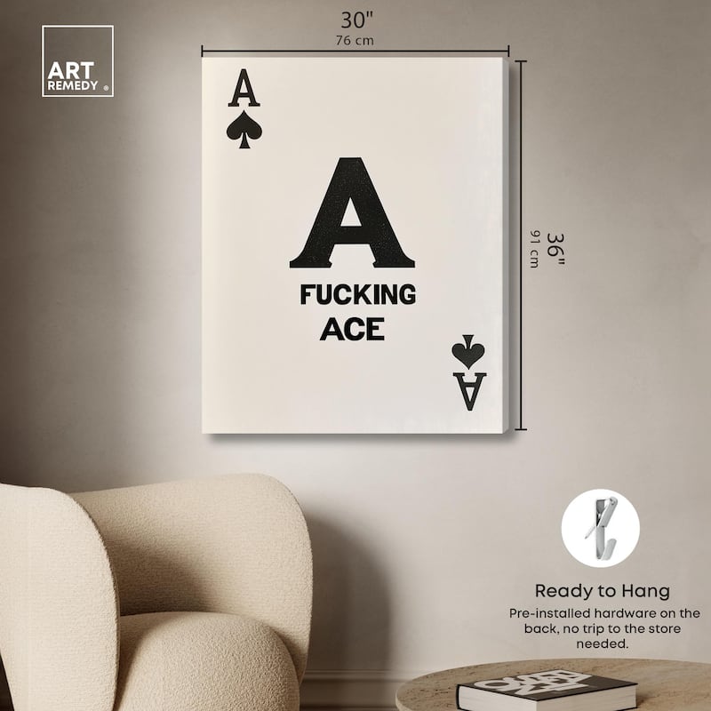 Ace Canvas by Art Remedy, Gallery Wrapped