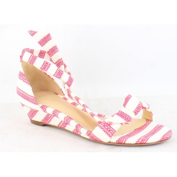 pink ankle tie heels