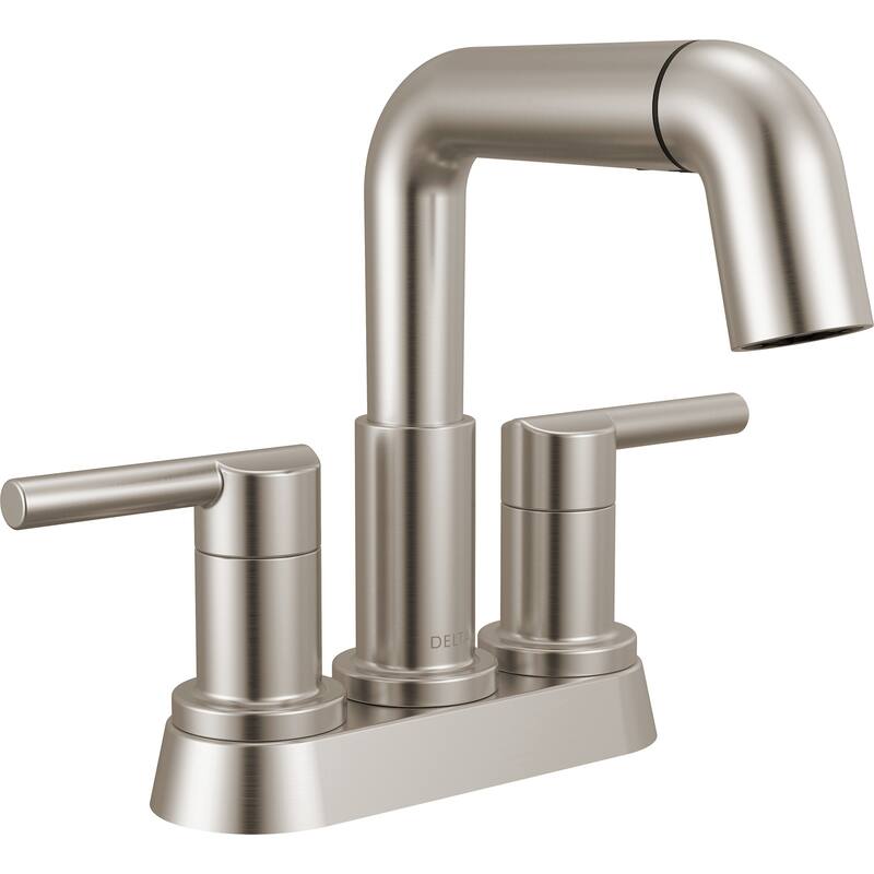 Delta 25849LF-PD Nicoli 1.2 GPM Centerset Bathroom Faucet with Pull - Brilliance Stainless