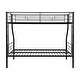 preview thumbnail 4 of 11, Twin Over Full Metal Bunk Bed with Sturdy Frame and Under Bed Storage Space
