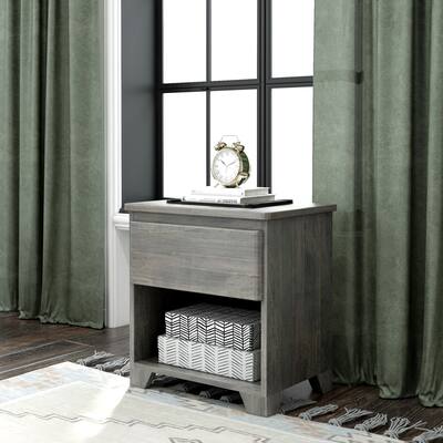 Max and Lily Farmhouse Nightstand with 1 Drawer