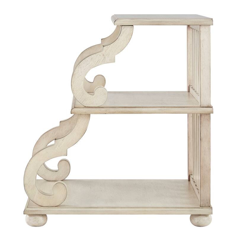 Lorraine Wood Scroll End Table by iNSPIRE Q Classic