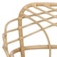 preview thumbnail 8 of 11, SAFAVIEH Junie Tropical Rattan Dining Chair, Fully Assembled - 26" W x 24" D x 37" H