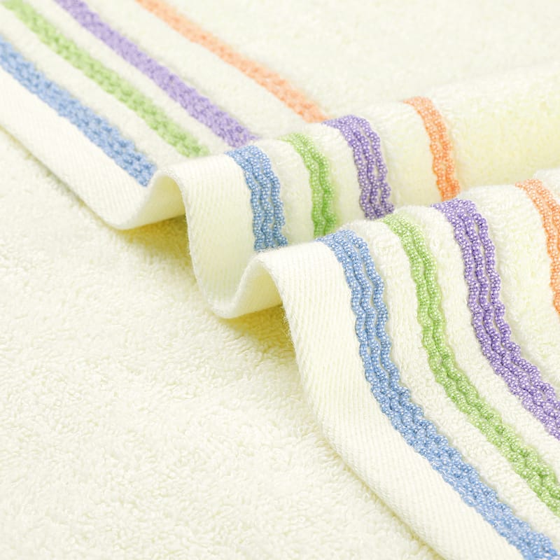 Colorful Striped Pattern 2 Pack Hand Towels, Comfort and Quick Drying Towel for Bathroom, Travel, Camp 13" x 30"