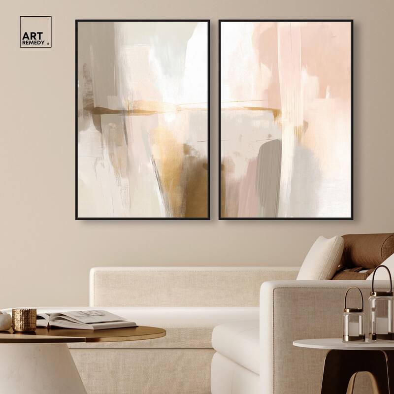 Meditative Hues I Canvas Set of 2 by Art Remedy