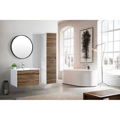The Ivy Collection 30 Inch Floating Modern Bathroom Vanity