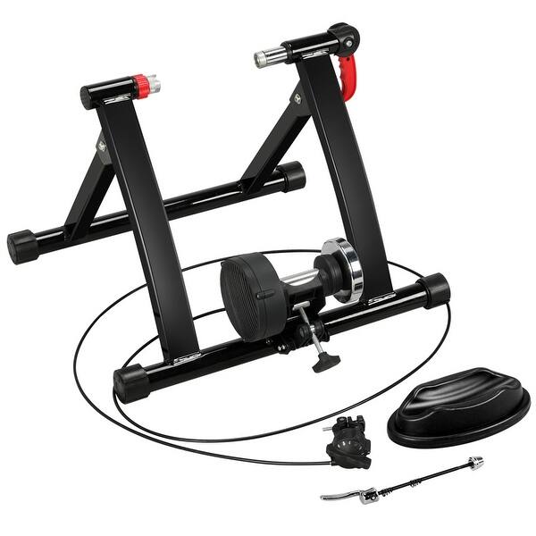 Yaheetech Foldable Magnetic Bike Trainer with 6 Speed Level 