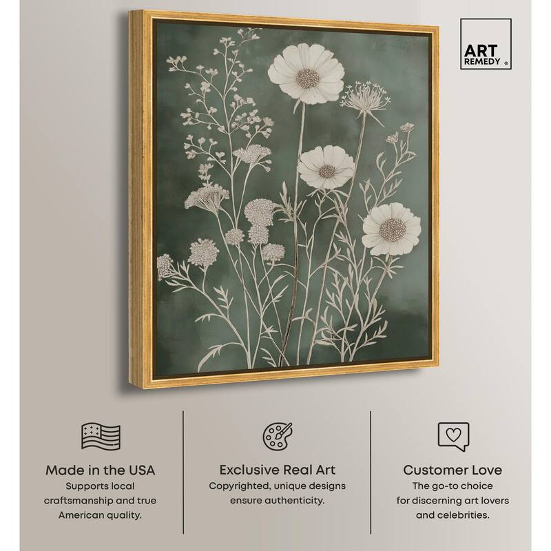 Airy Green Garden Canvas by Art Remedy