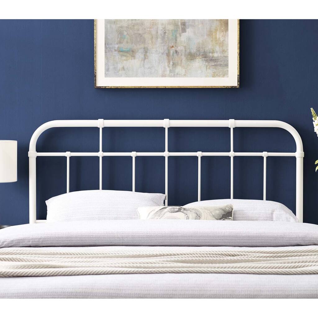 Shaffer Classic Full Size White Metal Headboard