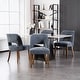 preview thumbnail 59 of 144, Wooden Dining Chairs Set of 2/4/6,Modern Fabric Upholstered Dining Room Chair Kitchen Chairs